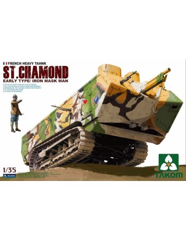 FRENCH HEAVY TANK ST. CHAMOND EARLY TYPE/ IRON MASK MAN