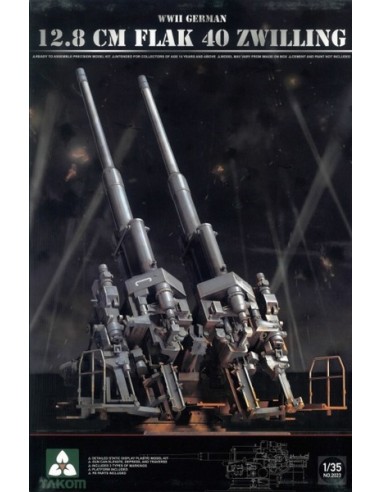 German 12,8 cm Flak 40 Zwilling LEER DESCRIPCION