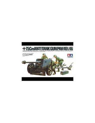 TAMIYA - 7.5 Cm ANTITANK GUN PAK 40/L46    1/35     35047