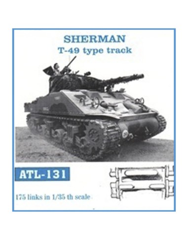 1/35 ORUGAS METÁLICAS SHERMAN MODELO T-49