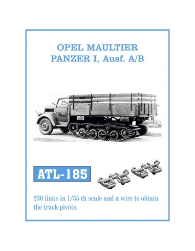 1/35 ORUGAS METÁLICAS OPEL MAULTIER / PANZER I, AUSF. A/B