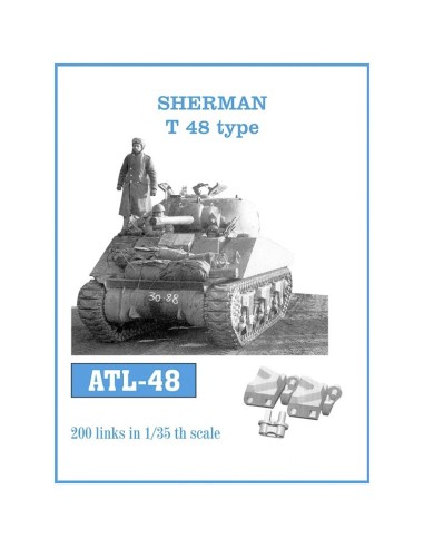 1/35 ORUGAS METÁLICAS SHERMAN MODELO T 48