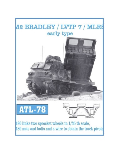 1/35 ORUGAS METÁLICAS M2 BRADLEY / LVTP 7 /MLRS MODELO INICIAL