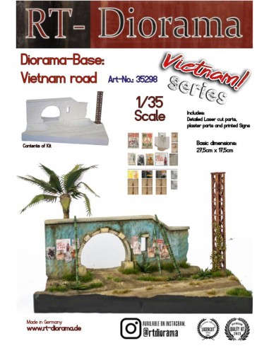 BASE DE DIORAMA: CARRETERA DE VIETNAM