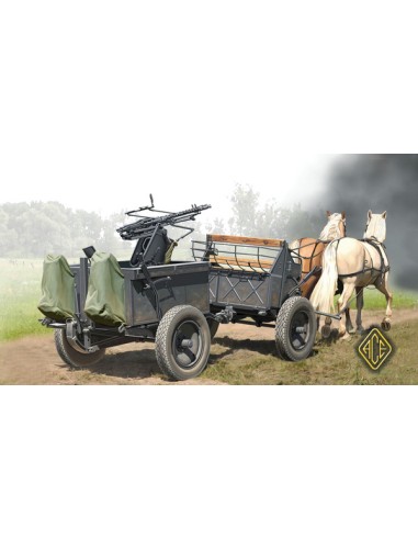 If. 5 horse drawn wagon (Type 36) w/ Zwillingslafette 36