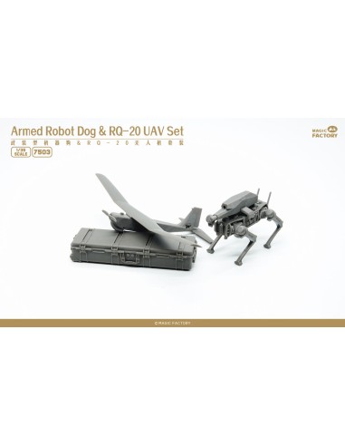 Armed Robot Dog & RQ-20 UAV Set