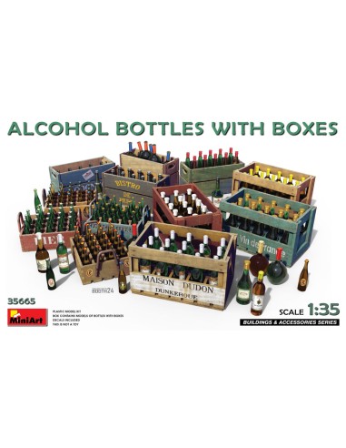 Alcohol Bottles with Boxes