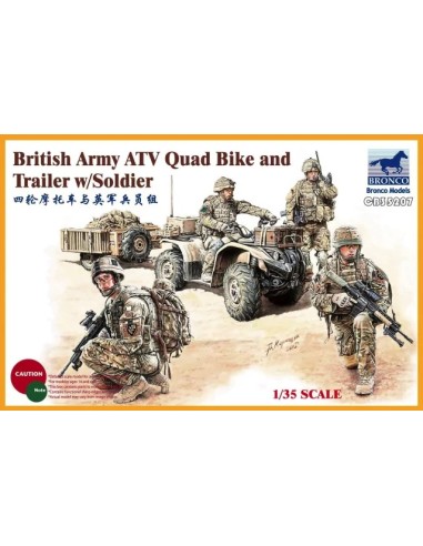 British Army ATV Quad Bike & Trailer