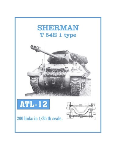 1/35 Orugas metálicas Sherman modelo T 54E 1