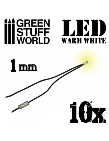 MICRO LED - LUZ BLANCA CALIDA 1 mm