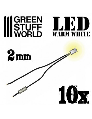 MICRO LED - LUZ BLANCA CALIDA 2 mm