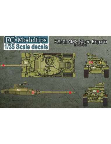 CALCAS AMX-30 EN ESPAÑA 1/72