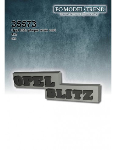 PLACA OPEL BLITZ