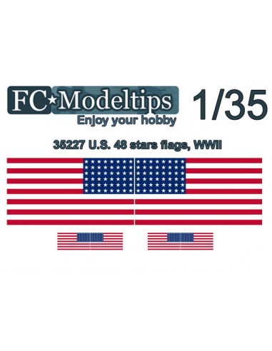 BANDERA ADAPTABLE EEUU 48 ESTRELLAS WWII 1/35