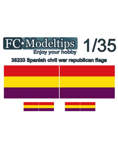 BANDERA ADAPTABLE REPUBLICANA GUERRA CIVIL ESPAÑOLA 1/35