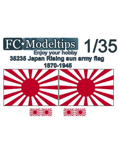 BANDERA ADAPTABLE SOL NACIENTE EJÉRCITO JAPONÉS WWII 1/35