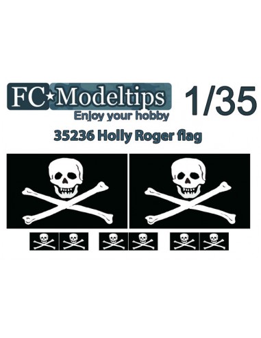 BANDERA ADAPTABLE JOLLY ROGER 1/35