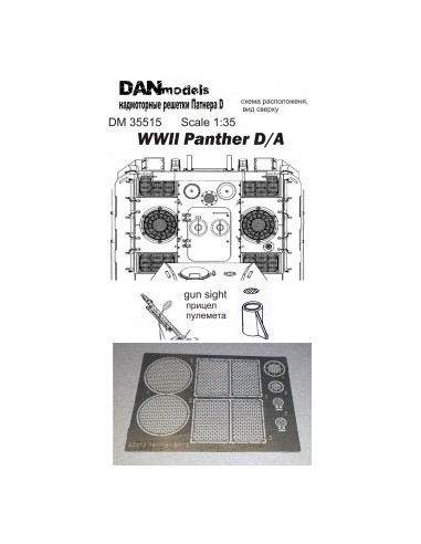 REJILLAS PARA PANTHER D/A, WWII 1/35