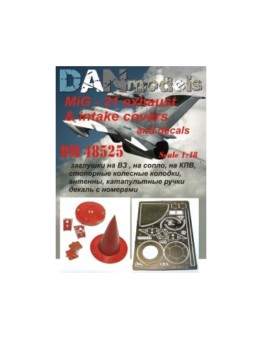 TAPAS DE ENTRADA Y SALIDA DE AIRE PARA MIG-21 1/48