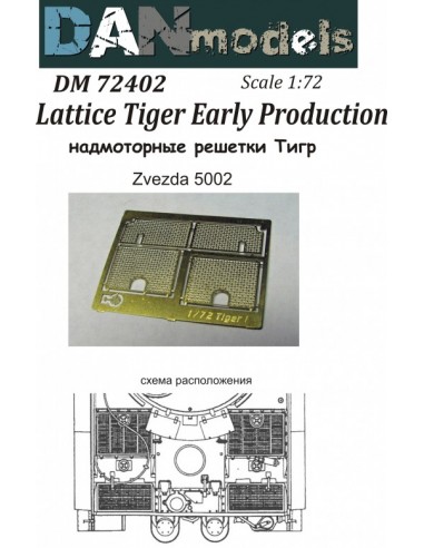 REJILLAS PARA TIGER, PRIMERA PRODUCCIÓN 1/72