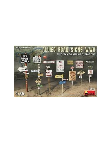 Allied Road Signs WWII European Theater of Operations