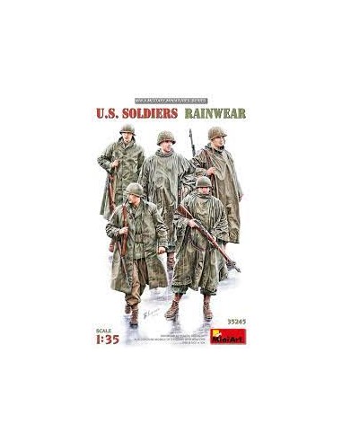 U.S. Soldiers Rainwear WW II Military Miniatures