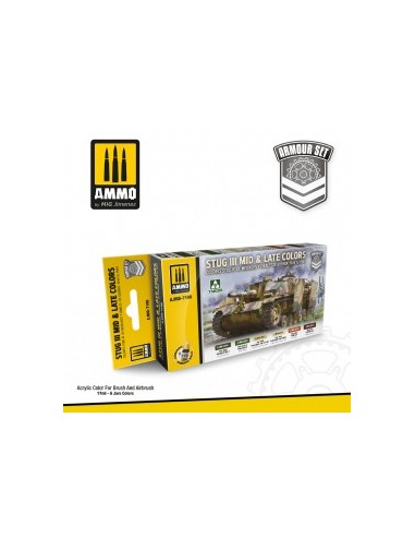 STUG III MID & LATE COLORS 1944 TO 1945 SET