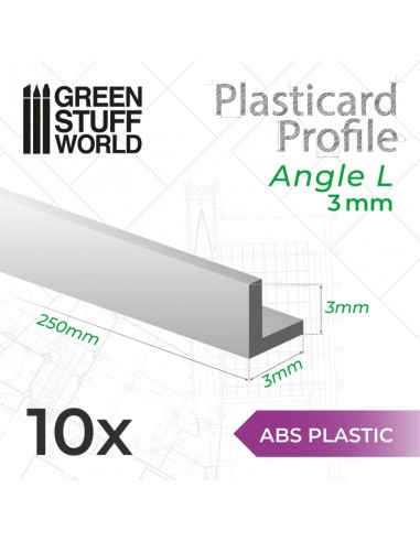 PERFIL PLASTICARD ANGULO-L 3 mm