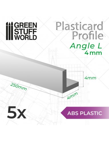 PERFIL PLASTICARD ANGULO-L 4 mm