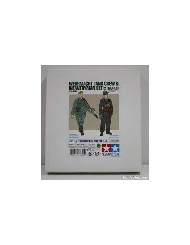 wehrmacht tank crew & infantryman set 2 figuras