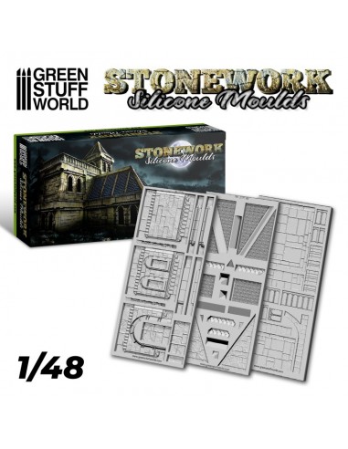 MOLDE SILICONA STONE WORKS 1/48