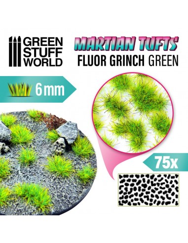 MATAS CÉSPED MARCIANAS - FLUOR GRINCH GREEN 6 mm