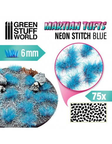 MATAS CÉSPED MARCIANAS - NEON STICH BLUE 6 mm