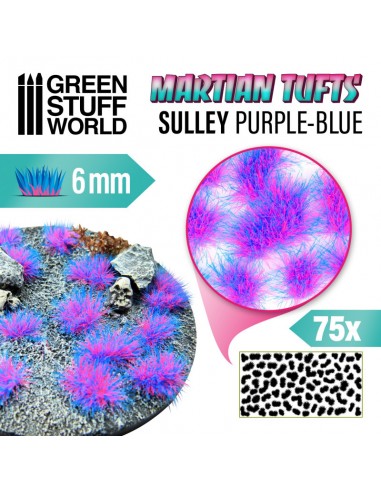 MATAS CÉSPED MARCIANAS - SULLY PURPLE BLUE 6 mm