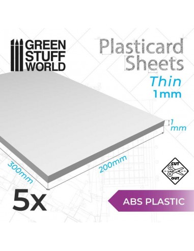 PLANCHA PLASTICARD LISA 1 MM - 5 PLANCHAS