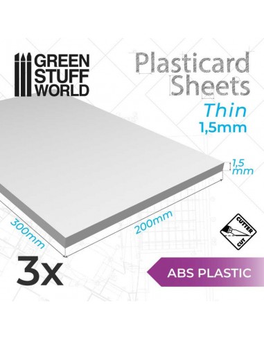 PLANCHA PLASTICARD LISA 1'5 MM - 3 PLANCHAS