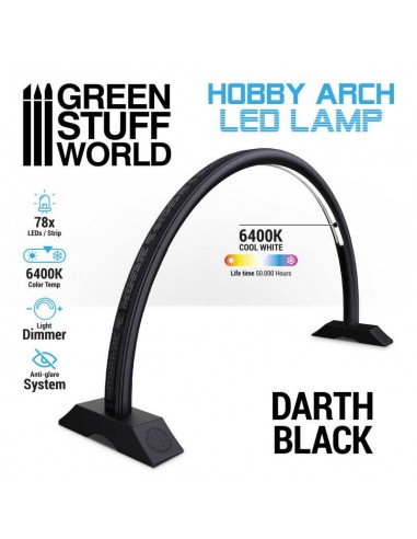 LÁMPARA DE ARCO LED - DARTH BLACK