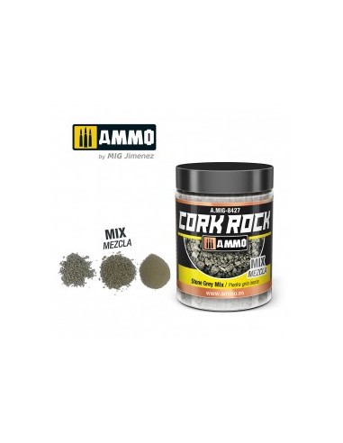 CREATE CORK ROCK - MEZCLA GRIS PIEDRA (BOTE 100ML)