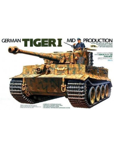 TIGER I MID PRODUCTION + extras zimerit soldados 89562 y calcas