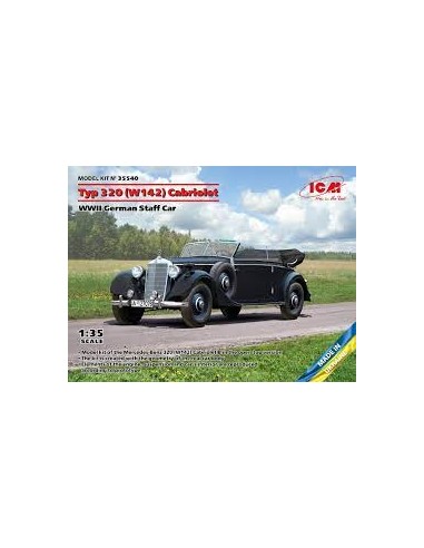 Typ 320 (W142) Cabriolet WWII German Staff Car